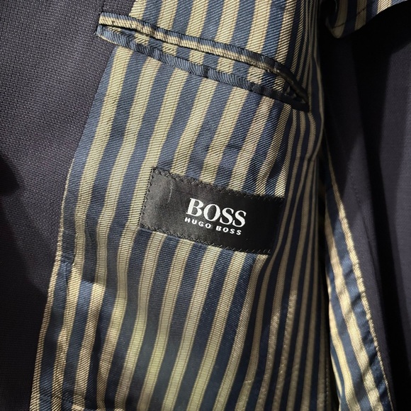 Hugo Boss Black Lined Virgin Wool
4-Button Blazer Jacket Men's 46L - Picture 3 of 9